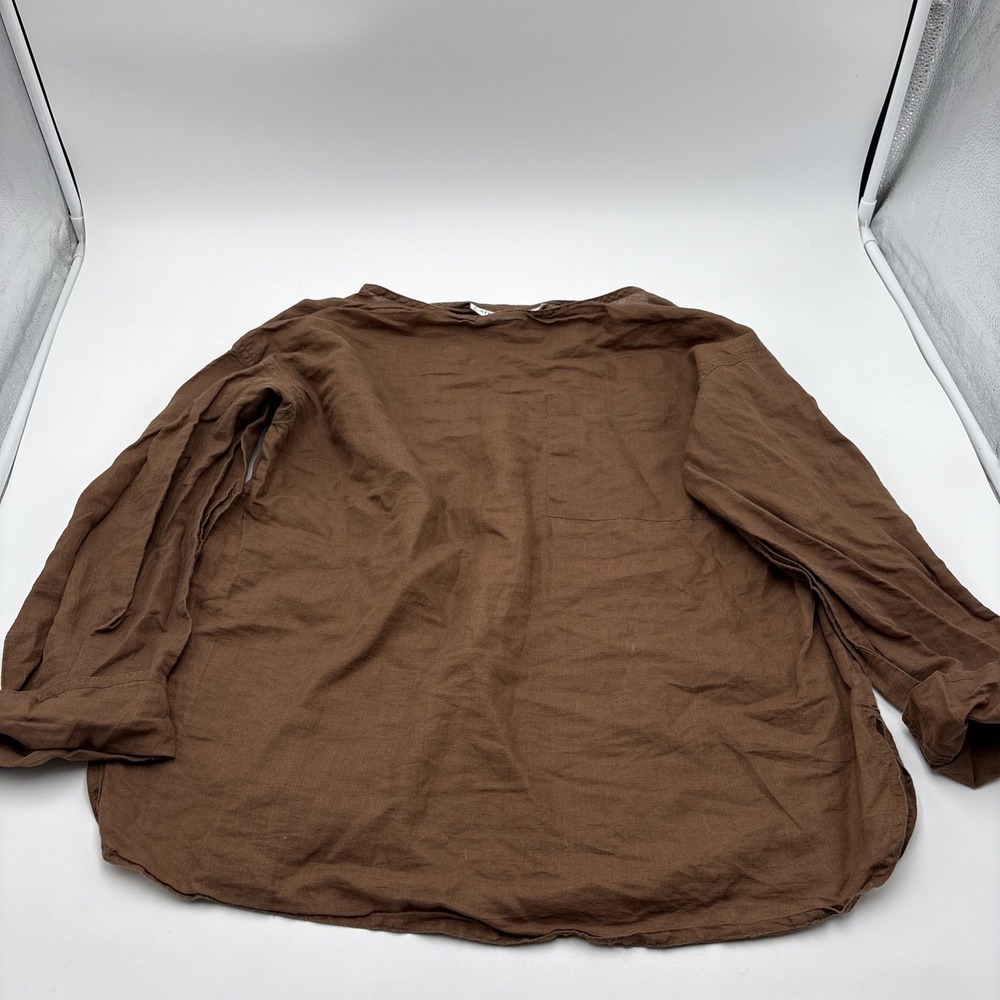 Cathy Hardwick Women's‎ Blouse 55% Ramie 45% Cotton Size 10 Dry Clean Only